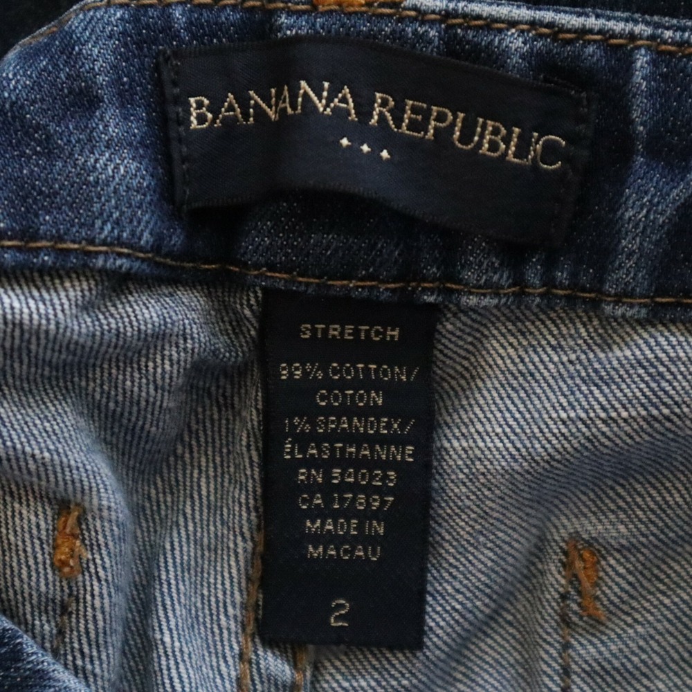 Banana Republic Jeans Womens 2 Stretch Bootcut‎ Flare Flex Denim Blue - Picture 7 of 8